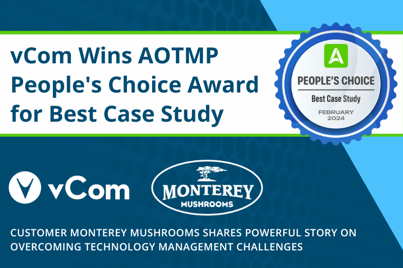 vCom Wins AOTMP People's Choice Award